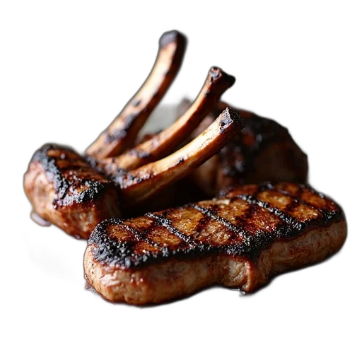 food, animal, weapon, crown, photorealistic, 3d render, close-up, view transparent PNG cut-out