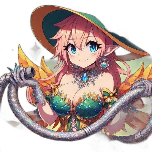 dragon, weapon, creature, hat, fantasy art, pixel art, anime, concept art transparent PNG cut-out
