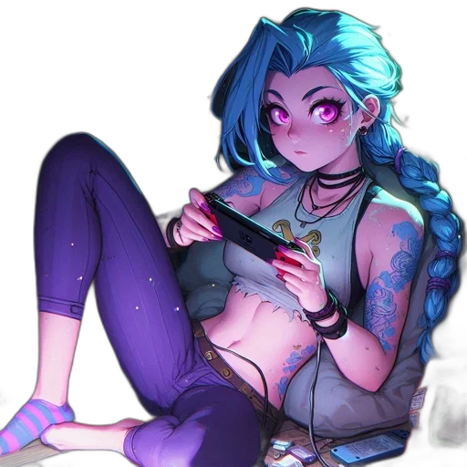 staff, cyberpunk, vaporwave, fantasy art, concept art, neon lights, blue, pastel transparent PNG cut-out