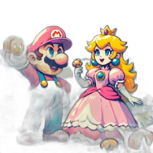 crown, dress, staff, weapon, pixel art, concept art, watercolor, 3d render transparent PNG cut-out