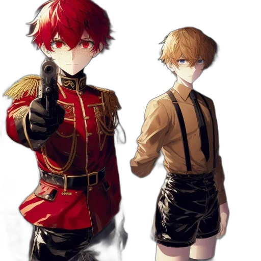 staff, weapon, jacket, mask, concept art, anime, pixel art, fantasy art transparent PNG cut-out