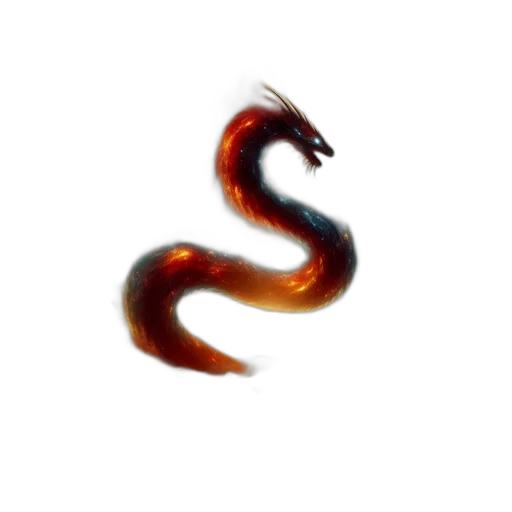 dragon, staff, animal, creature, 3d render, concept art, photorealistic, fantasy art transparent PNG cut-out