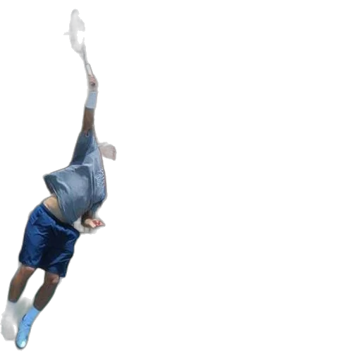 staff, 3d render, concept art, man, gray, shirt, blue, shorts transparent PNG cut-out