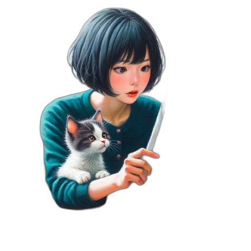 animal, face, robot, food, oil painting, pixel art, photorealistic, anime transparent PNG cut-out