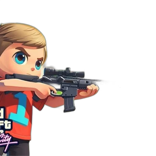 weapon, concept art, 3d render, cartoon, pixel art, child-like, rendition, villainous transparent PNG cut-out
