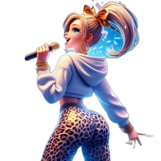 staff, concept art, cartoon, fantasy art, anime, golden-haired, animated, character transparent PNG cut-out