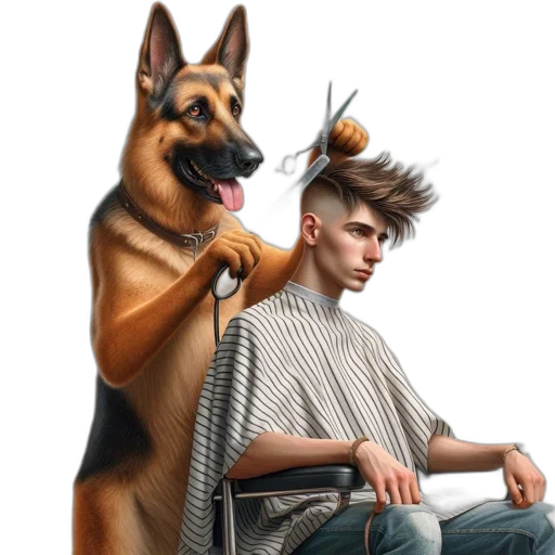 hair, staff, animal, weapon, cyberpunk, concept art, photorealistic, pixel art transparent PNG cut-out