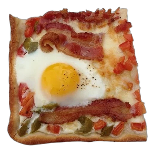 food, face, weapon, crown, photorealistic, square, pizza, bacon transparent PNG cut-out
