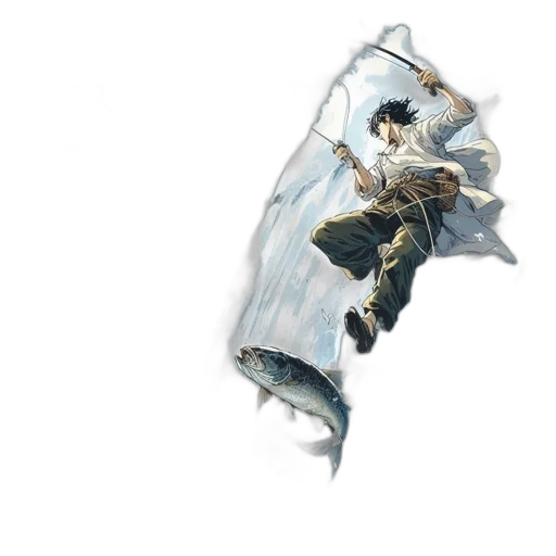 sword, dragon, weapon, umbrella, concept art, fantasy art, watercolor, pixel art transparent PNG cut-out