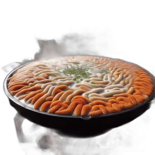food, crown, hat, hair, 3d render, photorealistic, concept art, underwater transparent PNG cut-out