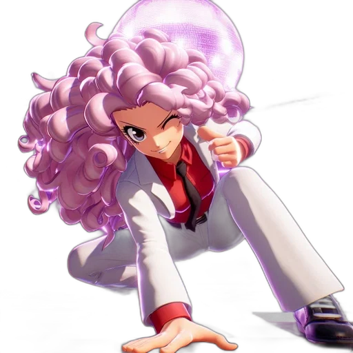 hair, staff, jacket, weapon, anime, concept art, cartoon, vaporwave transparent PNG cut-out