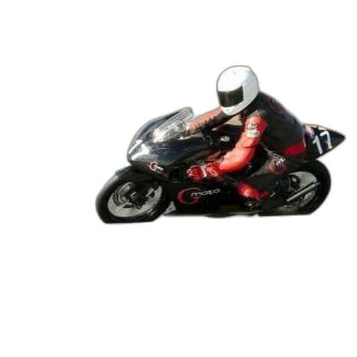 3d render, photorealistic, concept art, motorcyclist, red, black, gear, rides transparent PNG cut-out