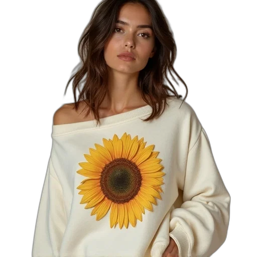 dress, flower, jacket, golden transparent PNG cut-out