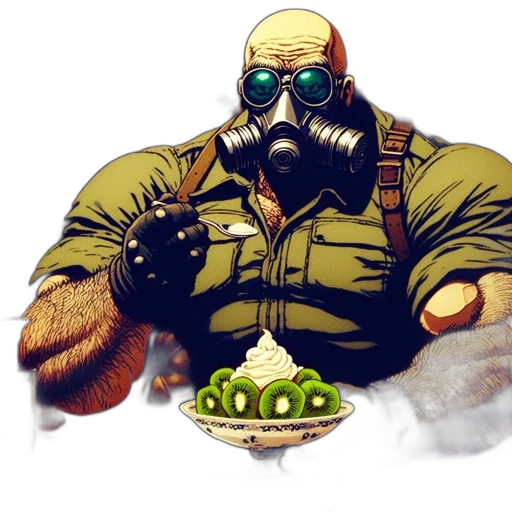 food, mask, animal, creature, concept art, comic book art, pixel art, cartoon transparent PNG cut-out