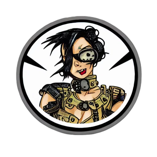 comic book art, cartoon, cyberpunk, pixel art transparent PNG cut-out