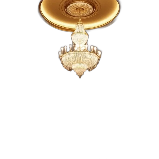 crown, jewelry, hat, staff, 3d render, golden, grand, chandelier transparent PNG cut-out