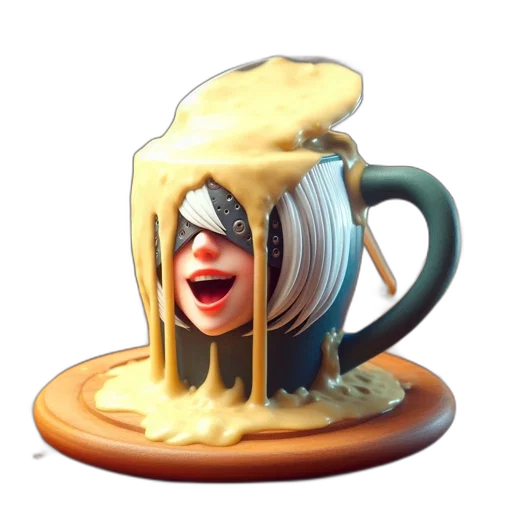 food, face, hair, hat, 3d render, concept art, photorealistic, pixel art transparent PNG cut-out