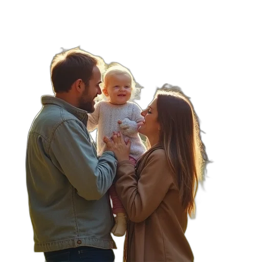 happy, young, couple, park transparent PNG cut-out