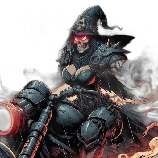 fantasy art, concept art, comic book art, dark, formidable, figure, apparel, rides transparent PNG cut-out