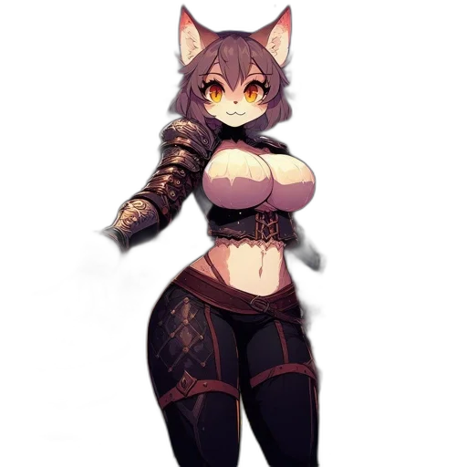 staff, dress, weapon, animal, pixel art, fantasy art, concept art, anime transparent PNG cut-out