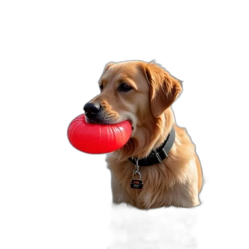 animal, staff, photorealistic, golden, retriever, dog, standing, body transparent PNG cut-out