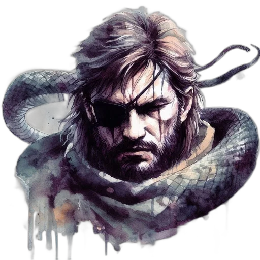 concept art, fantasy art, comic book art, pixel art, watercolour, portrait, features, bearded transparent PNG cut-out
