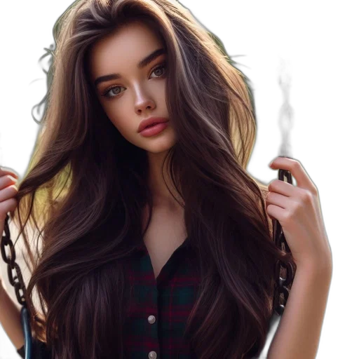 hair, dress, face, jewelry, photorealistic, fantasy art, oil painting, anime transparent PNG cut-out