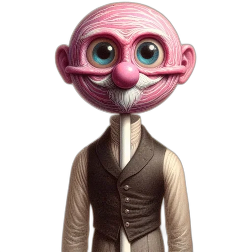 staff, mask, face, robot, concept art, 3d render, cartoon, fantasy art transparent PNG cut-out