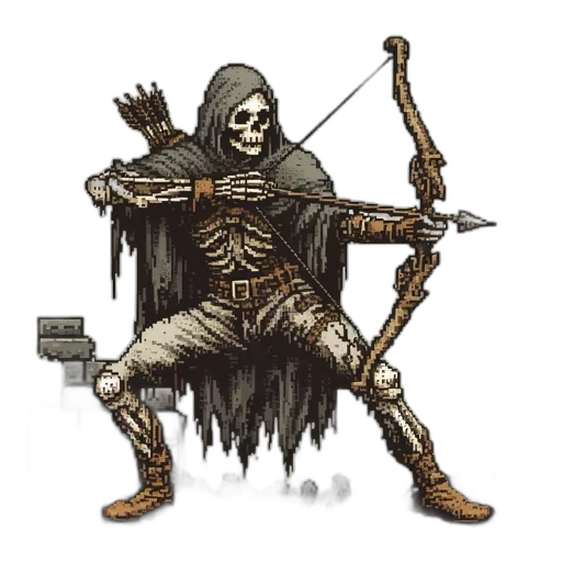 staff, weapon, sword, creature, pixel art, concept art, fantasy art, comic book art transparent PNG cut-out