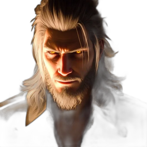 face, hair, mask, staff, concept art, photorealistic, fantasy art, 3d render transparent PNG cut-out