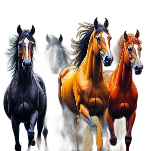 animal, photorealistic, oil painting, concept art, fantasy art, colorful, golden, dark transparent PNG cut-out