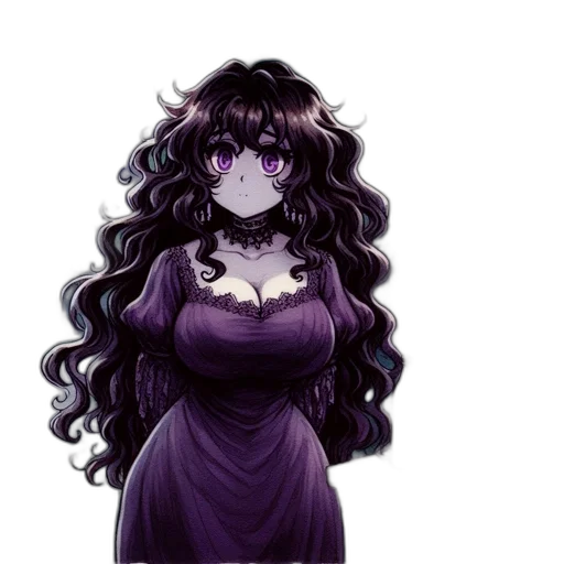 dress, hair, staff, crown, pixel art, fantasy art, concept art, anime transparent PNG cut-out