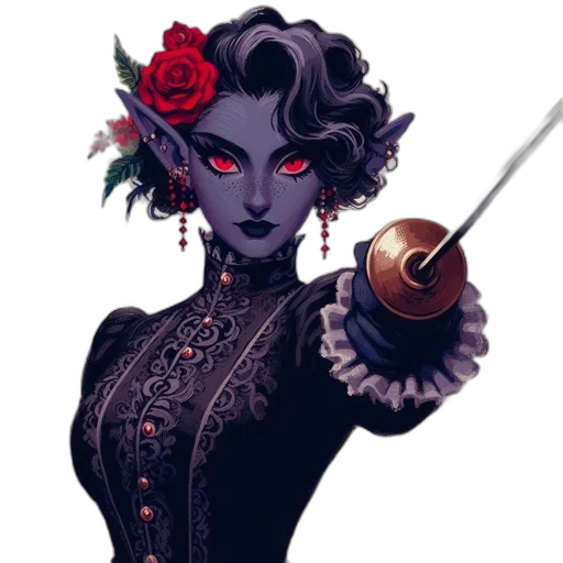 staff, crown, jewelry, fantasy art, concept art, pixel art, comic book art, dark transparent PNG cut-out