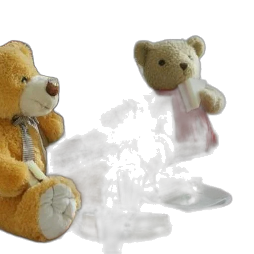 3d render, fog, snow, teddy, bear, picnic, various, stuffed transparent PNG cut-out