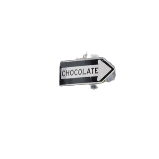 food, street, sign, pointing, chocolate, another, above, reading transparent PNG cut-out