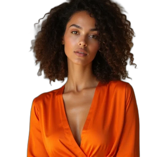 dress, jewelry, jacket, face transparent PNG cut-out