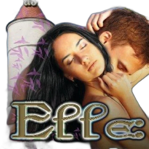 book, cover, featuring, couple, intimate, pose, title, eff transparent PNG cut-out