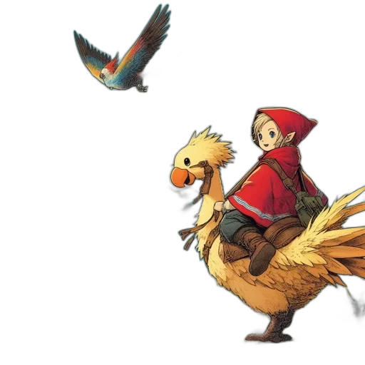 animal, concept art, fantasy art, pixel art, 3d render, red, golden, young transparent PNG cut-out