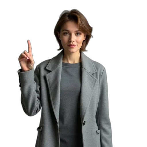 jacket, staff, dress, jewelry, photorealistic, oil painting, woman, short transparent PNG cut-out