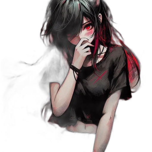 mask, creature, face, hair, anime, watercolor, concept art, fantasy art transparent PNG cut-out