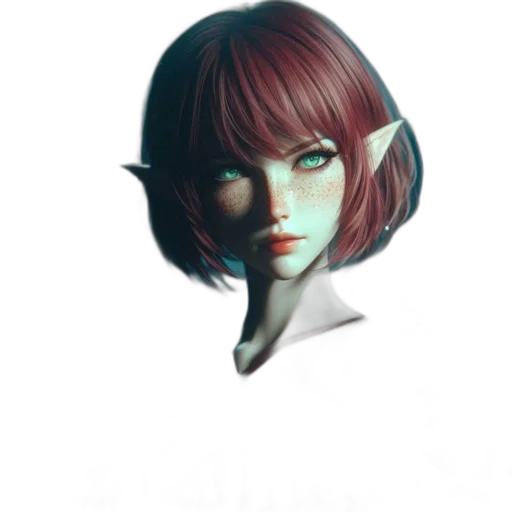 face, staff, mask, creature, fantasy art, concept art, photorealistic, 3d render transparent PNG cut-out