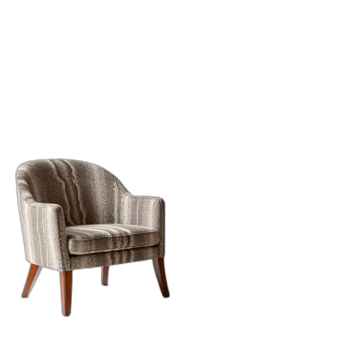 furniture, crown, 3d render, photorealistic, earth tones, two, lounge, chairs transparent PNG cut-out
