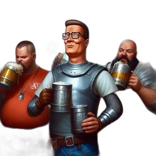 robot, bottle, staff, weapon, concept art, fantasy art, comic book art, 3d render transparent PNG cut-out