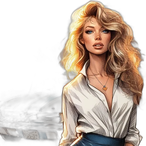 photorealistic, comic book art, concept art, fantasy art transparent PNG cut-out