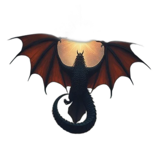 dragon, staff, mask, creature, fantasy art, concept art, 3d render, pixel art transparent PNG cut-out