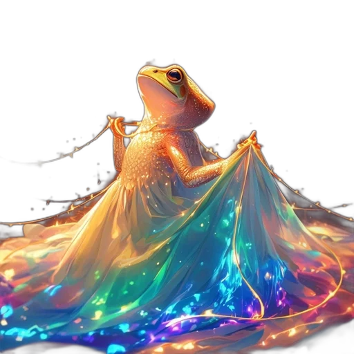 dress, dragon, creature, animal, concept art, fantasy art, 3d render, watercolor transparent PNG cut-out