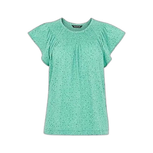 dress, green, pastel, monochrome, mint, blouse, polka, dot transparent PNG cut-out