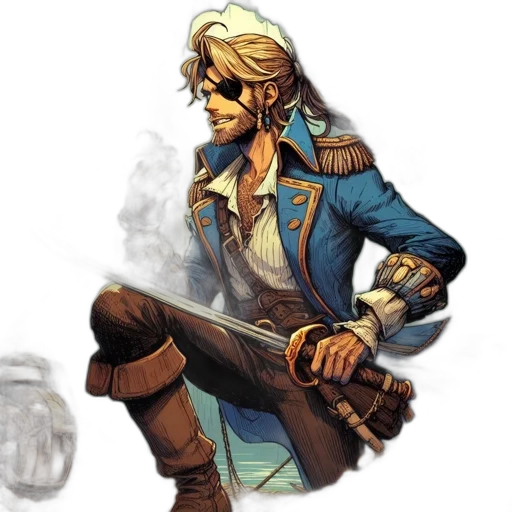 staff, weapon, jacket, sword, concept art, comic book art, fantasy art, pixel art transparent PNG cut-out