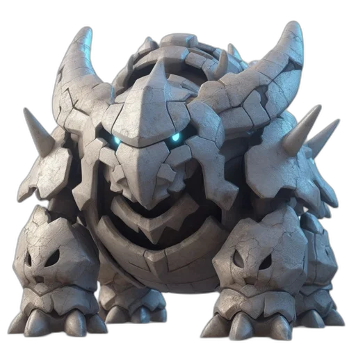 dragon, creature, mask, crown, concept art, 3d render, picture, shows transparent PNG cut-out