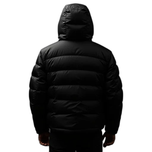 jacket, face, 3d render, columbia, black transparent PNG cut-out